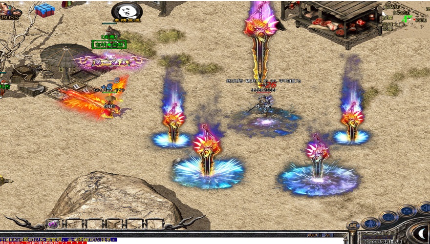 传奇私服888：新手必看！法师火墙术卡位实战秘籍！